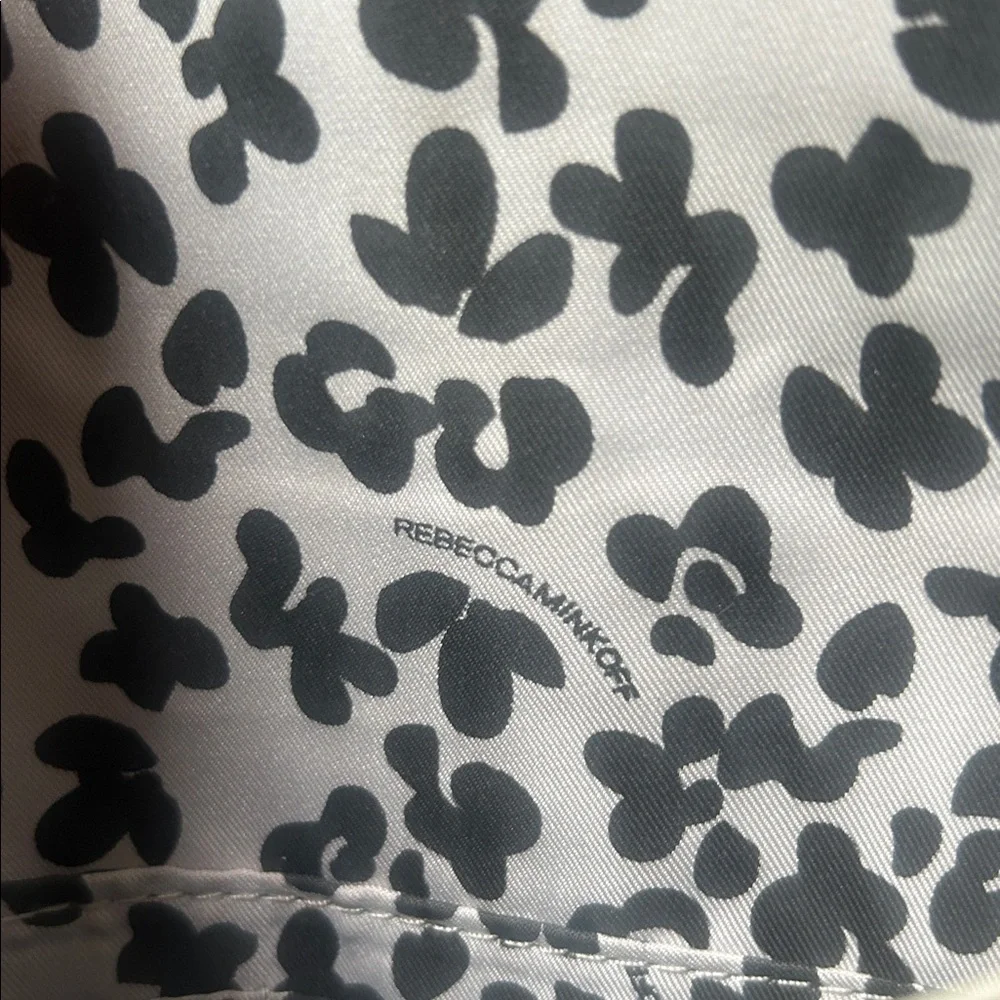 Rebecca Minkoff Leo Leather Marble Grey Envelope Clutch
